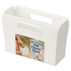 inomata 滾筒支架 3021 白色 - 簡約設計 方便收納滾筒與清潔用品, 3個, 19.9x8.3x13.8cm