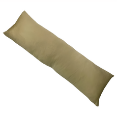 J&N 恩典 麂皮素色長抱枕 可拆洗枕套, 40 x 120cm, 淺黃色