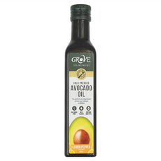 GROVE 克羅福 冷壓初榨酪梨油, 紐西蘭原產地製造, 每瓶由16顆哈斯酪梨精華初榨而成, 250ml, 1瓶