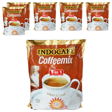 INDOCAFE MIX 3IN1 三合一咖啡, 20g, 30入, 6袋