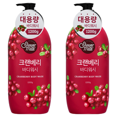 Shower mate 微風如沐果香沐浴乳 蔓越莓, 1.2kg, 2瓶