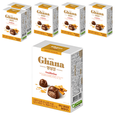 LOTTE Ghana 加納 薄餅餡可可製品, 韓國原裝進口, 脆脆的薄餅內餡, 一口大小, 獨立分裝, 68g, 6盒