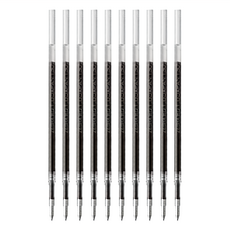 ZEBRA 斑馬牌 原子筆替芯 REQ10-BK EQ-1.0, 黑色, 10支