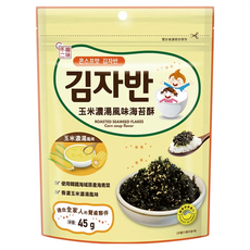 韓味不二 海苔酥 玉米濃湯風味, 1包, 45g