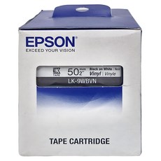 EPSON 標籤帶 耐久型 白底黑, 1入, 1個