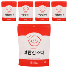 Soda School 過碳酸鈉 天然環保清潔劑 無螢光增白劑, 5kg, 5包