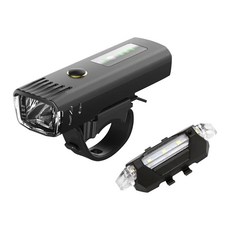 LED自行車德規頭燈 附安全尾燈, 白色尾燈, 1組