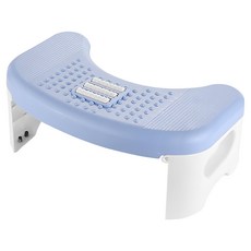 小麥購物 L560 多功能防翹腳腳踏板 40 x 26 x 18cm, 藍色 + 白色