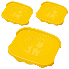 nishiki 錦化成 POOH 維尼置物籃專用蓋 黃色, 52 x 40 x 10.5cm, 3個