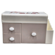 Sanrio 三麗鷗 HELLO KITTY 掀蓋抽屜收納盒 18.5 x 11 x 9cm, 餅乾蘋果