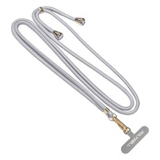 POLYWELL 寶利威爾 手機掛繩吊繩夾片組 PW15-T96-A357, 灰色, 1條