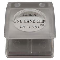 TOHKIN 東京金屬 單手磁鐵文件夾 透明 日本製造, 38 x 30 x 17mm, 1個
