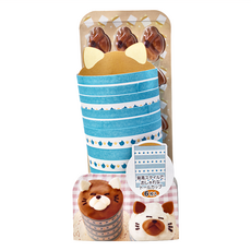 KAI 貝印 貓咪裝飾蛋糕杯, 6個, 1組