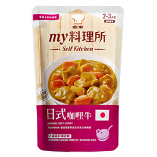 金車 my 料理所 日式咖哩牛 嚴選牛肉 多種料理方式 無添加味精防腐劑, 390g, 1袋