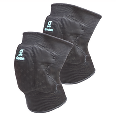 Greaten 極騰 球類護膝, EVA聚酯纖維彈性纖維, 吸汗透氣, M, 黑色, 1個