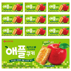 LOTTE 樂天 蘋果夾心餅乾，鬆軟酥脆，搭配甜蜜蘋果醬, 230g, 10盒