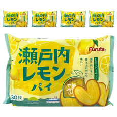 Furuta 古田 瀨戶內檸檬派, 酥脆口感, 酸甜開胃, 單獨包裝, 195g, 5袋