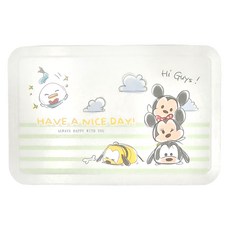 收納王妃 TSUM 濕紙巾盒, 綠線米奇家族, 1個