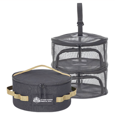 OCE GEAR 戰術鍋具收納包 + 晾曬掛袋/瀝水籃, 黑色, 牛津布, 1個