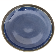 靛青23深皿, 陶瓷材質, 適用溫度-30°C~100°C, 日本產, 藍青, 1個, 23深皿