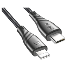 Mcdodo 孔雀系列 MFI PD 快充充電線 Type C to Lightning, 黑色, 1條