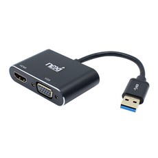nexi USB 3.0 轉 HDMI VGA 多功能轉換器, NX-U30HDV, 1個