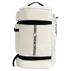 SUnORO 牛津布大容量時尚旅行包, 米白色, 1個, 約30 x 60 x 27cm