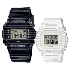 CASIO 卡西歐 G-SHOCK 手錶 SLV-19B-1 2支, 1組, 黑色+白色