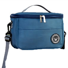 方形保溫便當袋, 加厚陽離子牛津布, 防潑水, 耐磨, 抗刮, 小, 藏青色, 2個