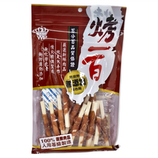 烤一百 潔牙鈣骨捲雞肉 低溫烘焙 無添加防腐劑 台灣產, 新鮮雞肉, 120g, 1包