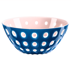 guzzini LM波卡點點沙拉碗 20公分, 藍粉, 1個
