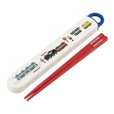 Skater 銀離子兒童筷子含收納盒, 收納盒(195 x 27 x 15mm) + 筷子(165mm), GO! GO! TRAIN, 1組