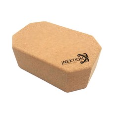 iNEXTION Cork Yoga Block 羽量級八角軟木瑜珈磚 60D, 21.8 x 13.8 x 8cm, 1個, 軟木色