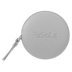FaSoLa 新版迷你捲尺 隨身PU量尺 一鍵自動卡位/圓形-灰色, 2個, 150cm