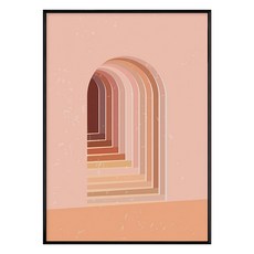 BOLUO GALLERY 菠蘿選畫所 幾何 建築I 掛畫 APGS3479B, 黑色