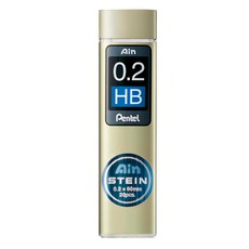 Pentel 飛龍文具 Ain 筆芯 C272W-HB HB 20支, 0.2mm, 1組