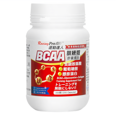 RacingPro 運動達人 BCAA膠囊食品 訓練版, 400mg, 200顆, 1罐