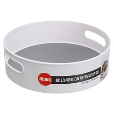 超方便旋轉多功能收納盤, 灰色/白色, 1個