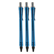 OHTO Vi-Vic按鍵式原子筆 (多色), 藍色, 3支