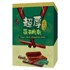 超厚筷子肉乾伴手禮盒 泰式風味 240g, 1盒