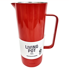 Peacock 日本孔雀 Living Pot 時尚保溫壺 不鏽鋼水壺 桌上壺 1.0L-亮紅色, 1L, 1個