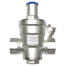 台灣製 四分減壓閥與錶組, 全新商品, 全銅本體, 表層電鍍, 1組