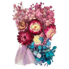 A-ONE 匯旺 乾燥花 Set 天然乾燥花盒 尺寸 17 x 11.5 x 3.3 CM, 紫色幽萝