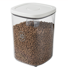 寵物密封儲糧桶, 透明, 10L, 1個