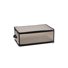 無印風折疊收納箱 磨砂PP 13L, 黑色, 1個