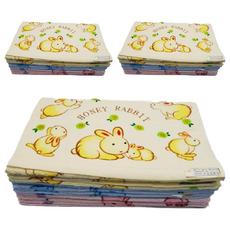 DASING 達興 印花毛巾 12條 Honey Rabbit 兔子 Set，台灣製 100%棉 33cm x 76cm, 3組