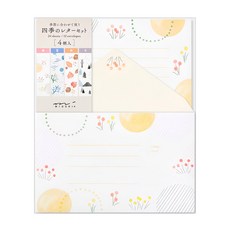 日本MIDORI自然景色四季信紙組 書寫流暢 傳遞溫暖心意, 86512, 1組