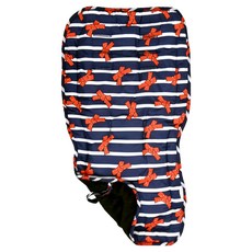 Choopie CityLiner推車座墊組, 可反面使用, 柔軟透氣, 易清洗, 法式優雅 藍色 + 白色 + 紅色, 1個