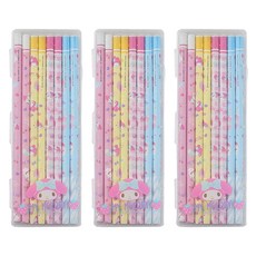 美樂蒂 8入鉛筆組附收納盒 B, 粉色, 3組