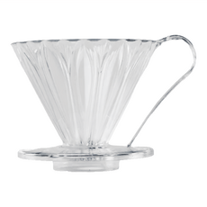 CAFEC Tritan款錐形花瓣濾杯 1-2份, 1個, 透明色